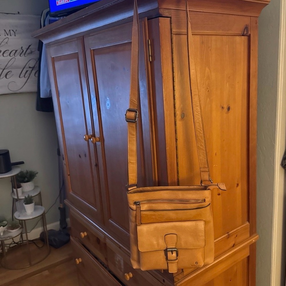 Wild West Tan Leather Crossbody bag 🥯